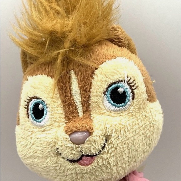 DISNEY - ALVIN AND THE CHIPMUNKS/CHIPPETTES’ BRITTANY CHIPMUNK TY VINTAGE PLUSH - Picture 2 of 5